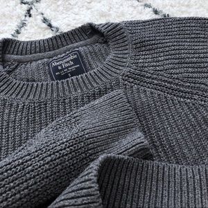 Abercrombie crewneck sweater in grey